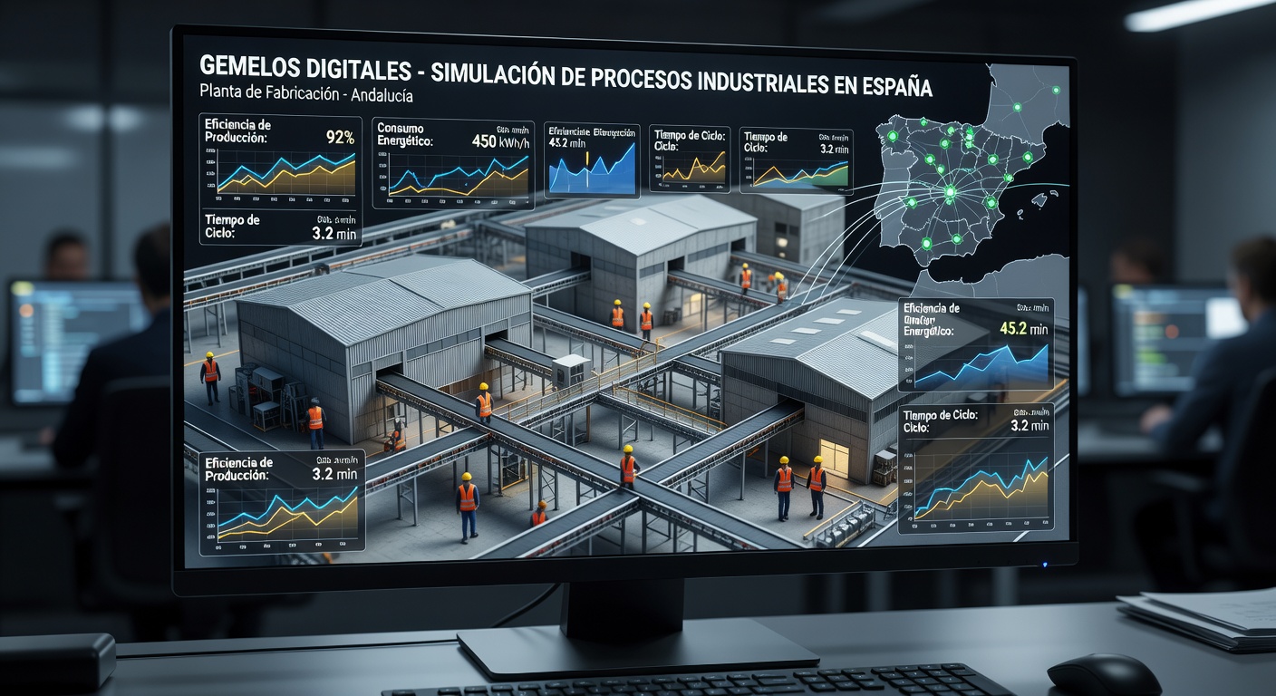 Simulación digital twin industrial