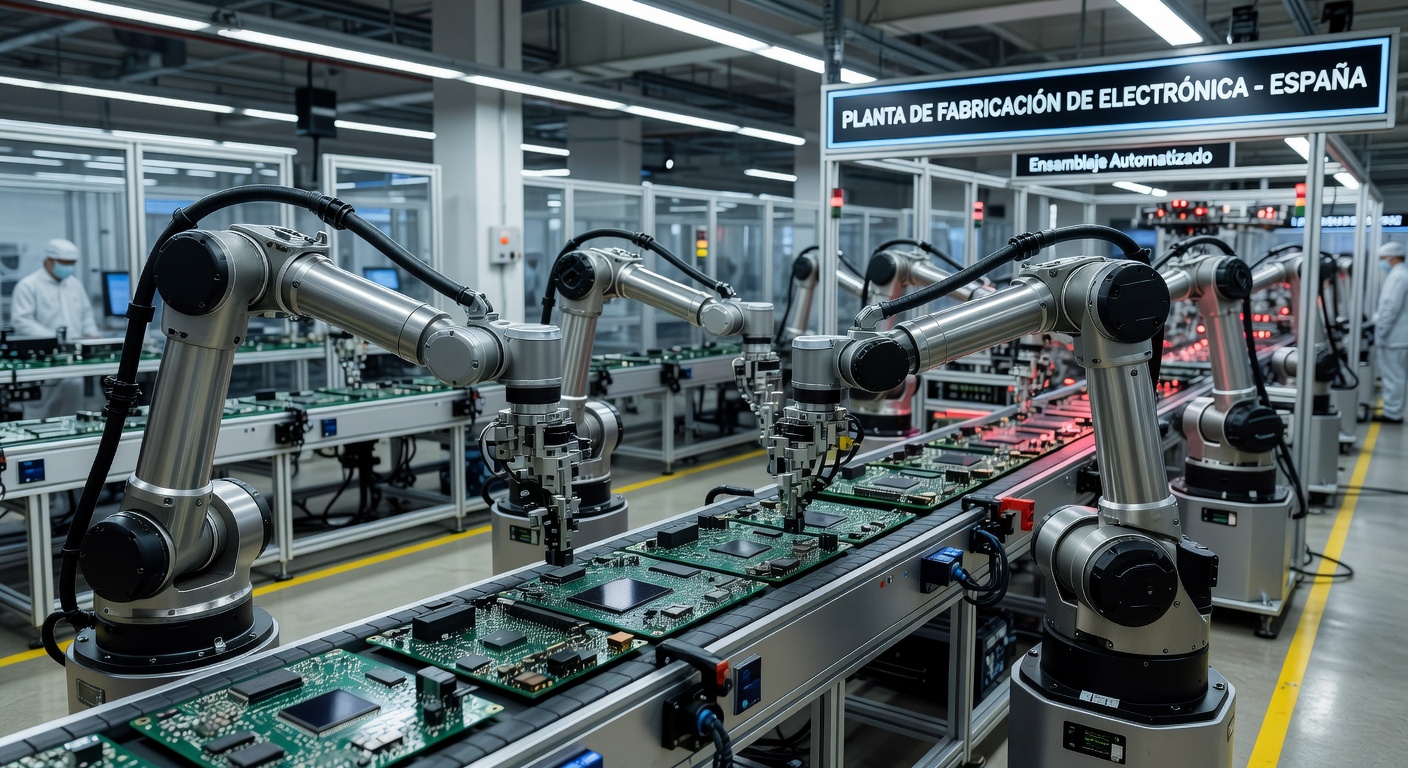 Línea de ensamblaje robótica en planta española